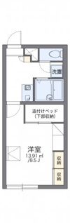 レオパレスリラの間取り画像