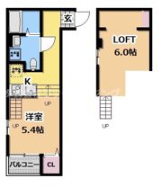 ハーモニーテラス今市Ⅱの間取り画像
