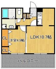 フェリシエ三萩野の間取り画像