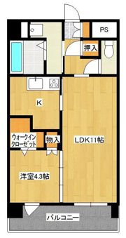 フェリシエ三萩野の間取り画像
