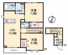シャーメゾンガーデンズ大福の間取り画像
