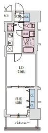 スプランディッド上本町WESTⅡの間取り画像