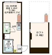 ソレイユ新宿の間取り画像