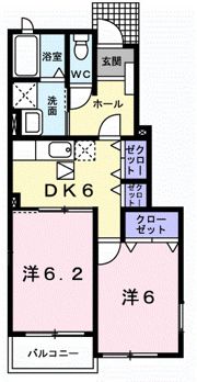 ペアセロベAの間取り画像