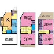 横山宅貸家の間取り画像