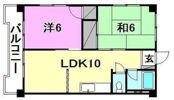 第21杉フラットの間取り画像
