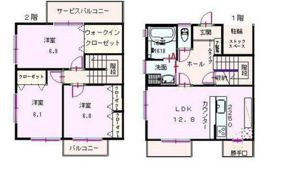 メゾンベルソー Bの間取り画像