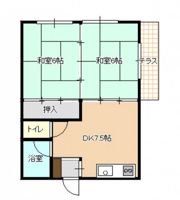 玉代マンションの間取り画像