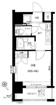 メインステージ門前仲町の間取り画像