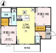 エルフォルク新神戸の間取り画像