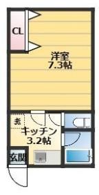 コーポラス蘭の間取り画像