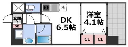 プレジオ布施EUROの間取り画像