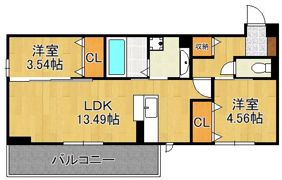 Polonia Wakamatsu A棟の間取り画像
