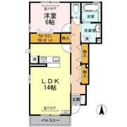 ジュネス向新庄ⅡBの間取り画像