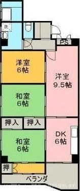 アサヒパレス宇高の間取り画像