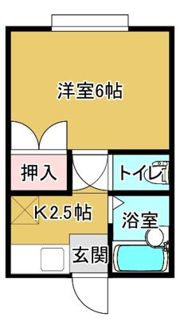 パレスウエストの間取り画像