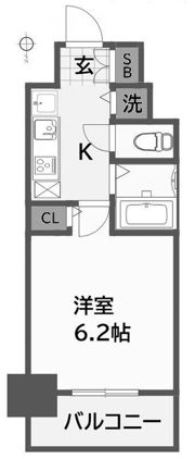 スワンズシティ南森町の間取り画像