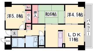 エスペラール神戸の間取り画像