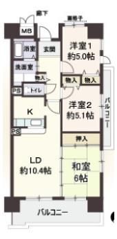アメニティ江戸堀の間取り画像