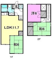 ハイツTKOの間取り画像