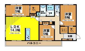 ブランシェの間取り画像