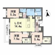 ブルーハート6の間取り画像