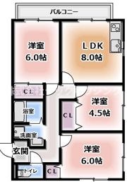クレールコートの間取り画像