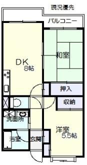 マンション栂森の間取り画像