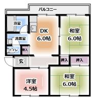 KNハイツの間取り画像