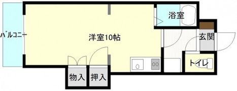 パル翠町(シングル)の間取り画像