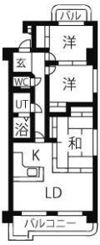 アルカディアⅡ牧の里の間取り画像