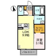 サンフール三上 Bの間取り画像