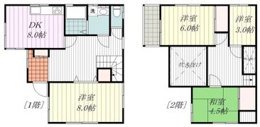 都築戸建の間取り画像