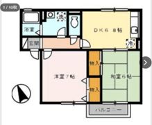 コーポWadaの間取り画像