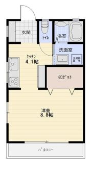 ラカサデ上町Ⅱの間取り画像