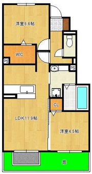 タウンコートカレラVの間取り画像