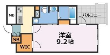 ルーセントオーデン難波の間取り画像
