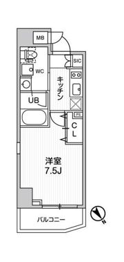 ステージファースト浅草橋Ⅲの間取り画像