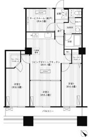晴海アイランドトリトンスクエアビュータワー1号棟の間取り画像