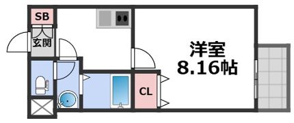 M-flat衣摺2の間取り画像