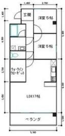 ハイライズナリタの間取り画像