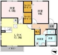 セジュール阪奈の間取り画像