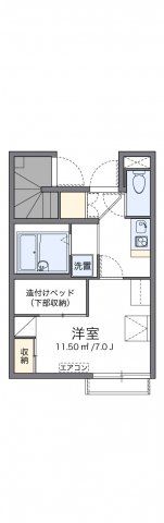 レオパレスK＆Sの間取り画像