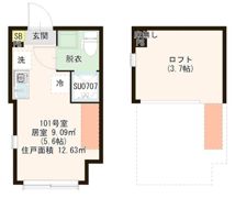 ハーモニーテラス千住河原町Ⅲの間取り画像