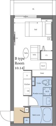 M-1 Tokyo 東矢口2の間取り画像
