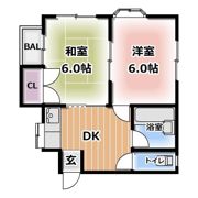 木屋マンションの間取り画像