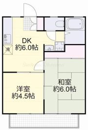 松田コーポBの間取り画像