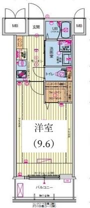セオリー神戸ドミールの間取り画像