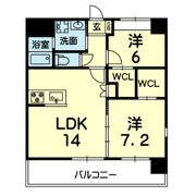 レユシール坪井の間取り画像