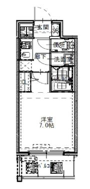 S-RESIDENCEドーム前千代崎の間取り画像